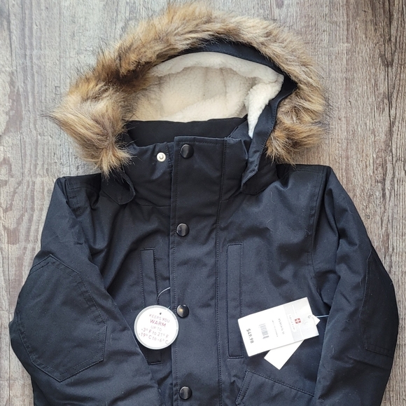 Swiss Tech Jackets \u0026 Coats | New Girls 45 Swiss Tech Winter Jacket | Color: Black | Size: 4G | A2ndwind's Closet